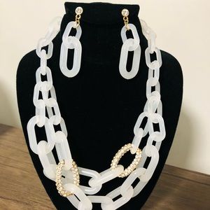Traci Lynn necklace and earring set. Sugar coated is the name of the design.